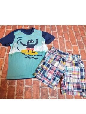 Gymboree Boys Monster Fun Set 5t Guc Surf